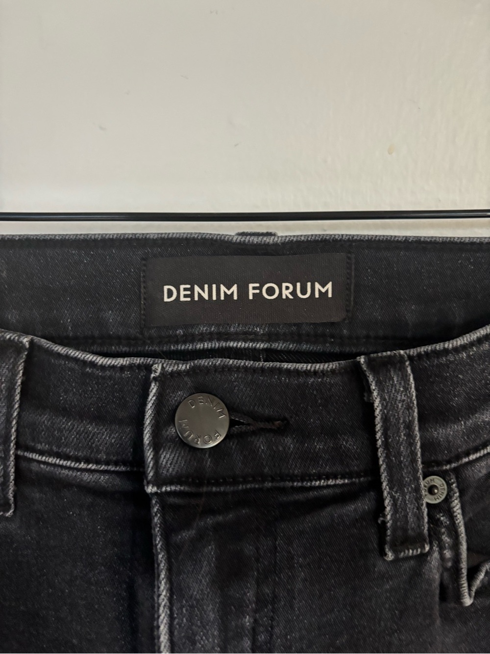 Denim Forum Women's Black High-Rise Jeans - Washed Black